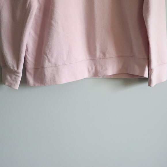 BTL Women's Pink Sz M/L 'Babes Supporting Babes' Fleece Crewneck Raglan Sweater - Picture 9 of 12